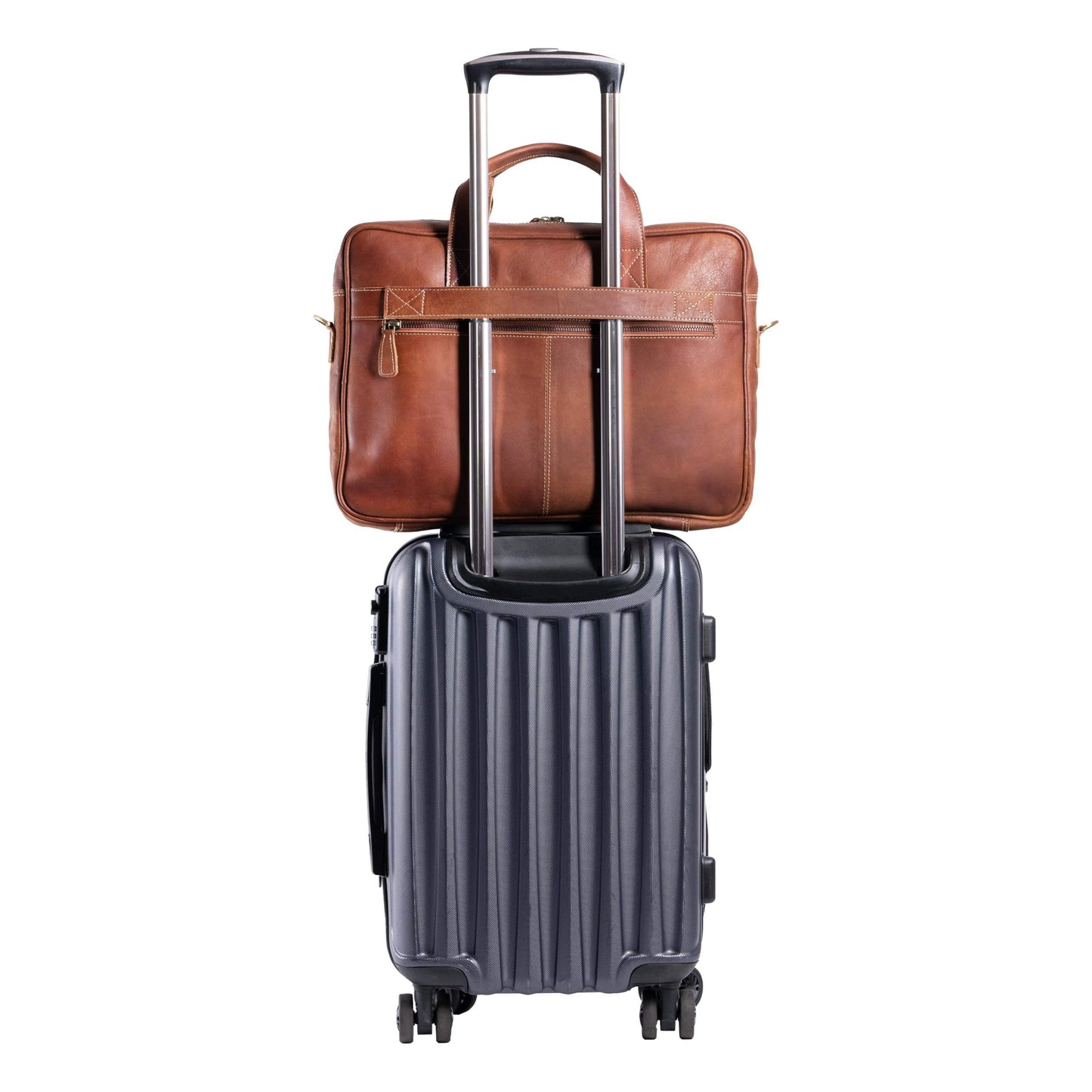 Vintage PU Leather Briefcase with Large Capacity