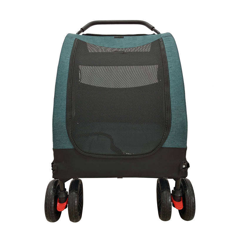 4-Wheel Foldable Pet Outdoor Stroller Carrier