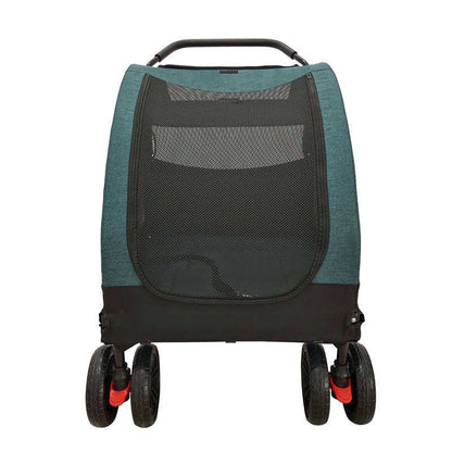 4-Wheel Foldable Pet Outdoor Stroller Carrier