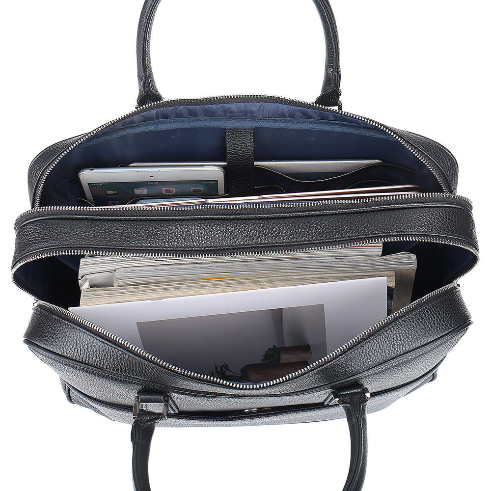 Smooth Leather Business Briefcase