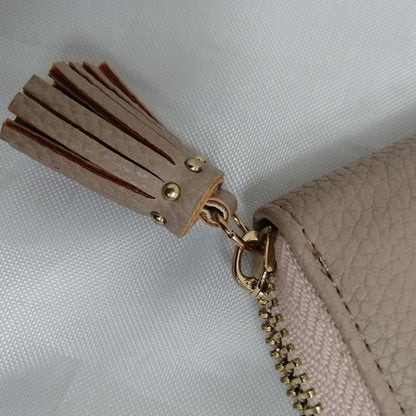Smiley Face PU Leather Coin Purse with Tassel