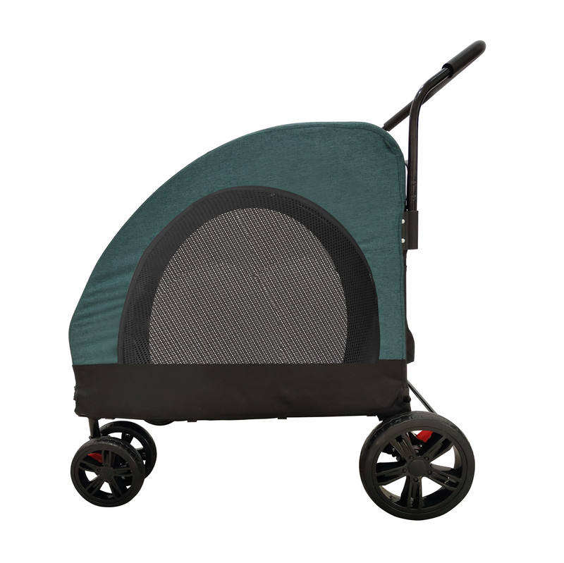 4-Wheel Foldable Pet Outdoor Stroller Carrier