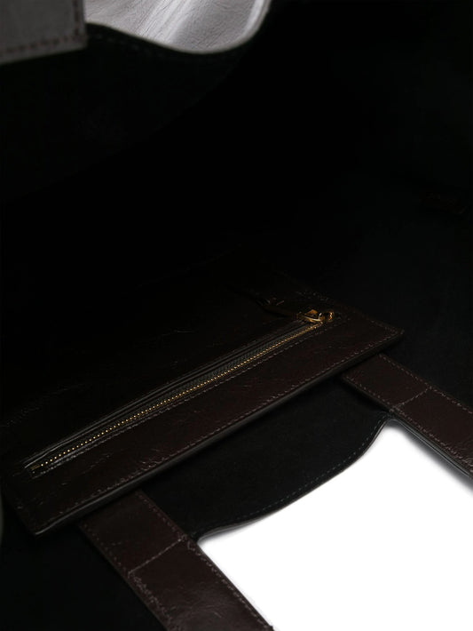 Large Capacity Genuine Leather Shopping Bag