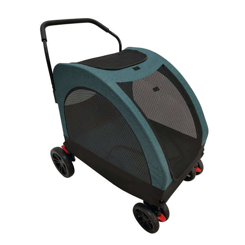 4-Wheel Foldable Pet Outdoor Stroller Carrier