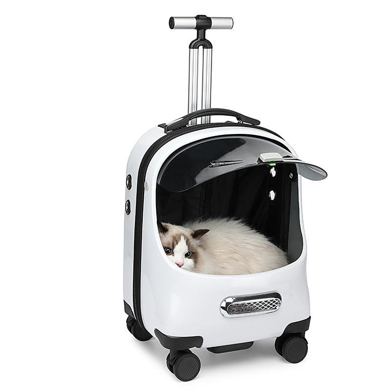 4-Wheel Trolley Pet Outdoor Bag