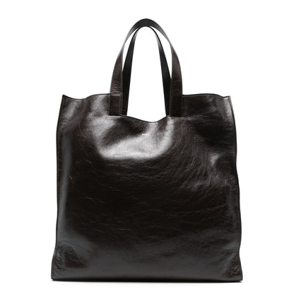 Large Capacity Genuine Leather Shopping Bag